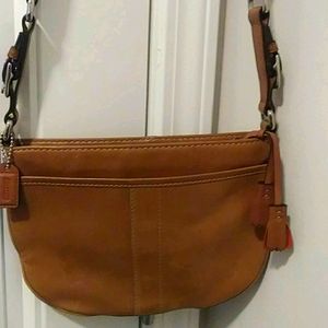 COACH TAN COWHIDE LEATHER BAG